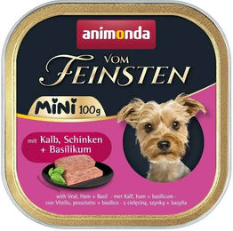 Animonda Vom Feinsten Hund Nassfutter Mini Adult Kalb und Schinken 32 x 100 g - 32 x 100 g – Bild 1 von 4