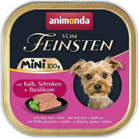 Produktbild von Animonda Vom Feinsten Hund Nassfutter Mini Adult Kalb und Schinken 32 x 100 g - 32 x 100 g