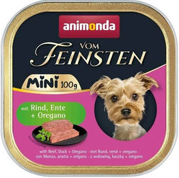 Animonda Vom Feinsten Hund Nassfutter Mini Adult Rind und Ente 100g - 32 x 100 g – Bild 1 von 3