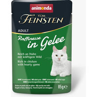 Produktbild von animonda vom Feinsten Hundefutter Adult Huhn mit Wild Stückchen in Gelee 48 x 85 g - 48 x 85 g