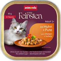 Produktbild von animonda vom Feinsten Hundefutter Adult Huhn & Pute Stückchen in Soße 32 x 85 g
