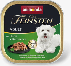 Animonda Vom Feinsten Hundefutter Adult Huhn und Kaninchen Stückchen in Sauce Getreidefrei 22x150g - 22 x 150 g – Bild 1 von 5