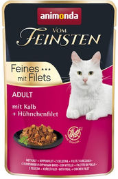 Produktbild von animonda vom Feinsten Hundefutter Adult Kalb mit Hühnchenfilet 18x85g