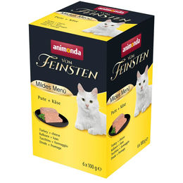 Produktbild von animonda vom Feinsten Hundefutter Adult Mildes Menü Pute mit Käse 32x100g