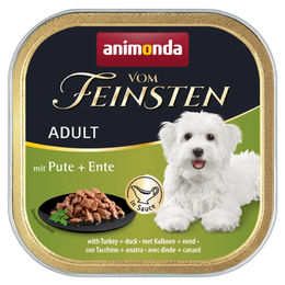 Produktbild von animonda vom Feinsten Hundefutter Adult Pute und Ente in Sauce 22x150g