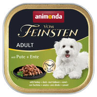 Produktbild von animonda vom Feinsten Hundefutter Adult Pute und Ente in Sauce 22x150g