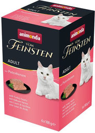 Produktbild von animonda vom Feinsten Hundefutter Adult Putenherzen getreidefrei 32x100g