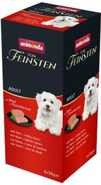 animonda vom Feinsten Hundefutter Adult Rind und Pute Getreidefrei Pastete 6 x 150g - 6 x 150 g – Bild 1 von 5