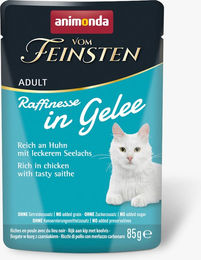 Produktbild von animonda vom Feinsten Hundefutter Adult Stückchen in Gelee Huhn mit Seelachs 48 x 85 g - 48 x 85 g