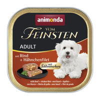 Produktbild von animonda vom Feinsten Hundefutter Nassfutter Paté mit Rind und Huhn Adult Getreidefrei 22 x 150 g - 22 x 150 g