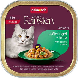 animonda vom Feinsten Hundefutter Senior Stückchen in Sauce Geflügel und Ente 16x85 g – Bild 1 von 1