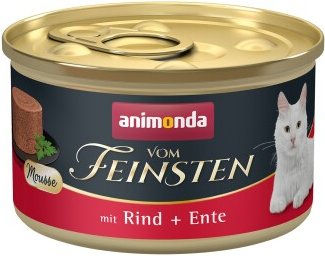 Produktbild von animonda vom Feinsten Hundemousse Adult Rind und Ente mit hohem Fleischanteil 12x85 g