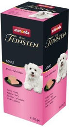 Produktbild von animonda Vom Feinsten Hundepaté Adult Pute und Schinken 6x150g - 6 x 150 g