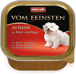 Animonda vom Feinsten Junior Hundefutter Nassfutter Paté Rind und Geflügel Getreidefrei 22 x 150g - 22 x 150 g – Bild 1 von 6