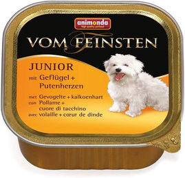 Animonda Vom Feinsten Junior Hundefutter Pastete Geflügel und Putenherzen getreidefrei 22 x 150 g - 22 x 150 g – Bild 1 von 9