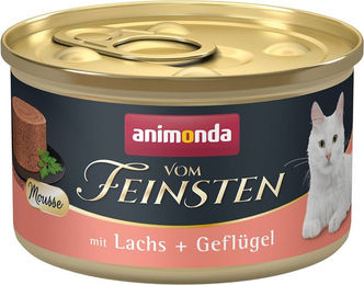 Produktbild von animonda vom Feinsten Katzen Mousse mit Lachs und Geflügel 24x85g