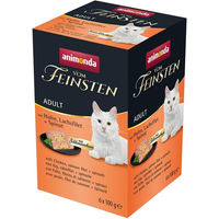 Produktbild von animonda vom Feinsten Katzen Nassfutter Adult Huhn Lachsfilet mit Spinat Getreidefrei 36 x 100 g - 6 x 100 g
