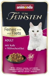 animonda vom Feinsten Katzen Nassfutter Adult Huhn mit Kalb Filets in Sauce 18x85 g – Bild 1 von 1