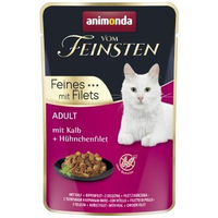 Produktbild von animonda vom Feinsten Katzen Nassfutter Adult Huhn mit Kalb Filets in Sauce 18x85 g