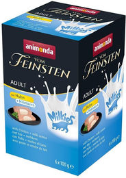 Produktbild von animonda vom Feinsten Katzen Nassfutter Adult Huhn mit Milchkern Paté 32x100g