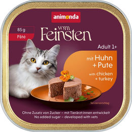 animonda vom Feinsten Katzen Nassfutter Adult Huhn & Pute Paté 64 x 85 g – Bild 1 von 1