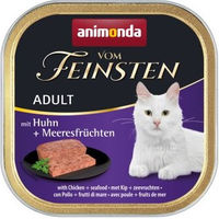 Produktbild von animonda Vom Feinsten Katzen Nassfutter Adult Huhn und Meeresfrüchte Paté 32x100 g