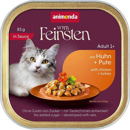 animonda vom Feinsten Katzen Nassfutter Adult Huhn und Pute in Sauce 32x85 g – Bild 1 von 1