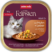 Produktbild von animonda vom Feinsten Katzen Nassfutter Adult Huhn und Pute in Soße 32 x 85 g