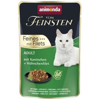 Produktbild von animonda vom Feinsten Katzen Nassfutter Adult Kaninchen und Huhn in Sauce 18x85g
