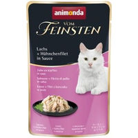 Produktbild von animonda Vom Feinsten Katzen Nassfutter Adult Lachs und Hühnchenfilet in Sauce 18x50g
