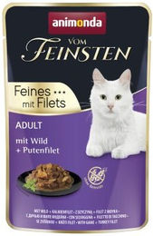 animonda vom Feinsten Katzen Nassfutter Adult Pute und Wild Stückchen in Sauce 18x85 g – Bild 1 von 1