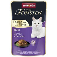 Produktbild von animonda vom Feinsten Katzen Nassfutter Adult Pute und Wild Stückchen in Sauce 18x85 g