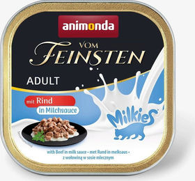 Animonda Vom Feinsten Katzen Nassfutter Adult Rind in Milchsauce 32 x 100 g getreidefrei - 32 x 100 g – Bild 1 von 4