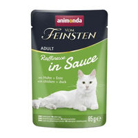 Produktbild von animonda vom Feinsten Katzen Nassfutter Adult Stückchen in Sauce Huhn und Ente 24 x 85 g