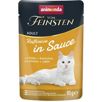 Produktbild von animonda vom Feinsten Katzen Nassfutter Adult Stückchen in Sauce mit Huhn und Kaninchen 24x85g