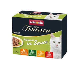 animonda vom Feinsten Katzen Nassfutter Adult Stückchen in Sauce ohne Zucker 8 x 85g - 8 x 85 g – Bild 1 von 8