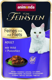 Animonda Vom Feinsten Katzen Nassfutter Adult Wild und Pute Stückchen in Sauce 18 x 85 g getreidefrei - 36 x 85 g – Bild 1 von 5