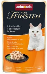 Produktbild von animonda vom Feinsten Katzen Nassfutter Hühnchenfilet und Entenbrust in Sauce für erwachsene Katzen 18x50g - 18 x 50 g
