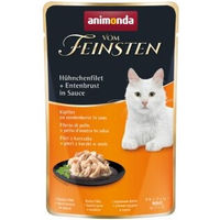 Produktbild von animonda vom Feinsten Katzen Nassfutter Hühnchenfilet und Entenbrust in Sauce für erwachsene Katzen 18x50g - 18 x 50 g