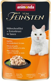 Produktbild von animonda vom Feinsten Katzen Nassfutter Hühnchenfilet und Entenbrust in Sauce für erwachsene Katzen 18x50g