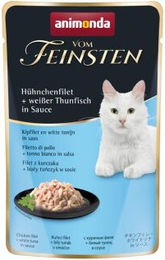 Produktbild von animonda vom Feinsten Katzen Nassfutter Hühnchenfilet und weißer Thunfisch in Sauce für erwachsene Katzen 18x50g