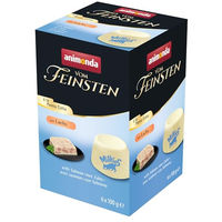 Produktbild von animonda vom Feinsten Katzen Nassfutter Lachs Stückchen in Gelee getreidefrei ohne Zucker 6 x 100g - 6 x 100 g