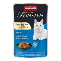 Produktbild von animonda vom Feinsten Katzenfutter Adult Geflügel und Seelachsfilet 18x85g