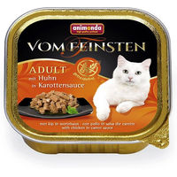 Produktbild von Animonda Vom Feinsten Katzenfutter Adult Huhn in Karottensauce getreidefrei 32 x 100 g - 32 x 100 g