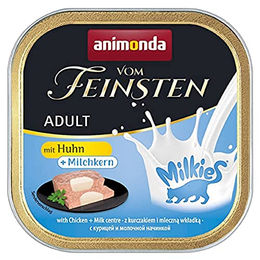 animonda vom Feinsten Katzenfutter Adult Huhn mit Milchkern Paté Getreidefrei 32 x 100g - 32 x 100 g – Bild 1 von 5