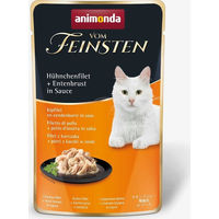 Produktbild von Animonda Vom Feinsten Katzenfutter Adult Hühnchenfilet und Entenbrust in Sauce 18 x 50 g glutenfrei - 18 x 50 g