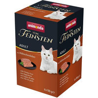 Produktbild von animonda vom Feinsten Katzenfutter Adult Hühnchenleber Paté getreidefrei 6 x 100g - 6 x 100 g