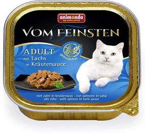 Animonda Vom Feinsten Katzenfutter Adult Lachs in Kräutersauce Getreidefrei 32 x 100 g - 32 x 100 g – Bild 1 von 5