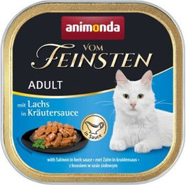 Produktbild von animonda vom Feinsten Katzenfutter Adult Lachs in Kräutersauce getreidefrei 32x100g - 32 x 100 g