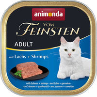 Produktbild von animonda vom Feinsten Katzenfutter Adult Lachs und Garnele Paté 6 x 100 g getreidefrei und glutenfrei - 6 x 100 g